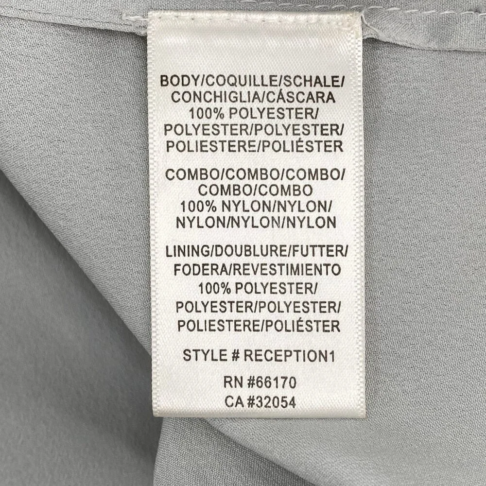 BHLDN Gray Gold Beaded Tulle Maxi Dress | Size 14 - Picture 6 of 12